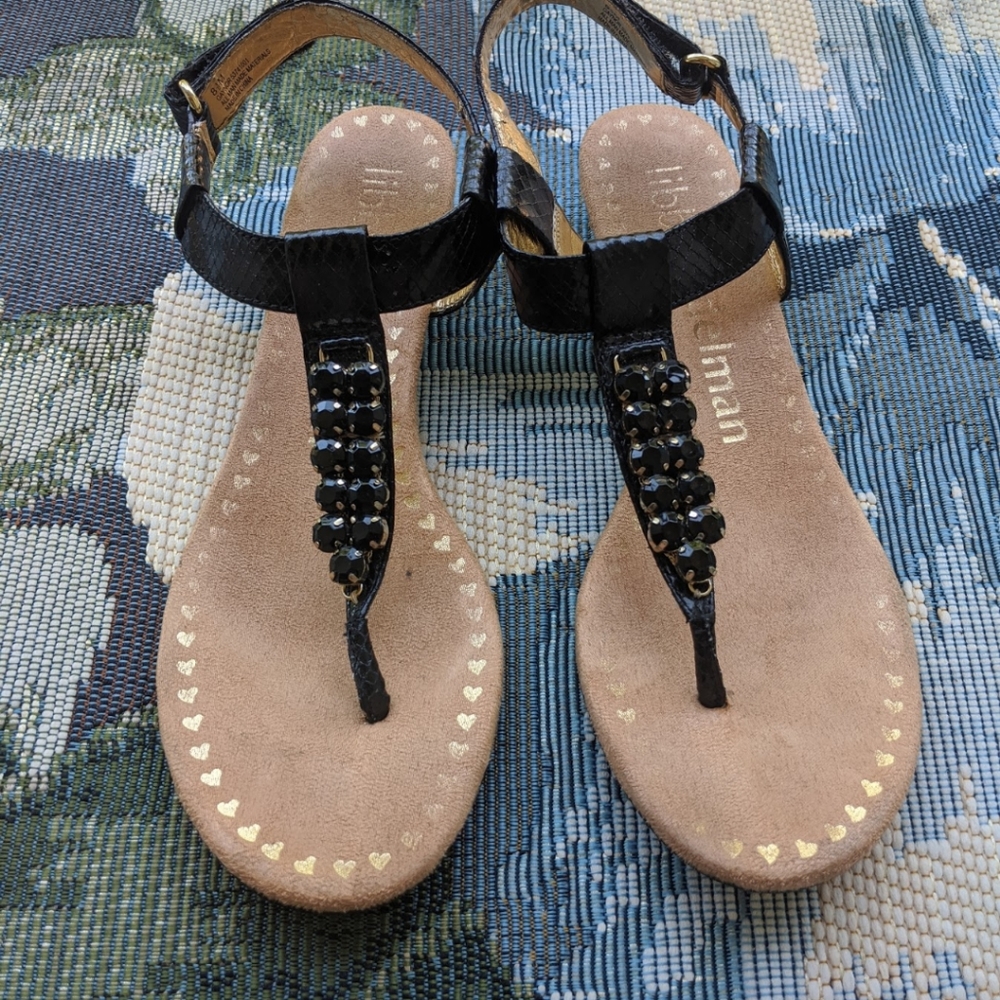 Black & Gold Sandals